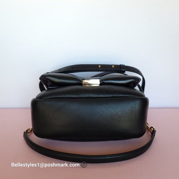 KATE SPADE Dakota Puffy Smooth Leather Convertible Crossbody Bag- Black🎈$248⭐ - Picture 10 of 16